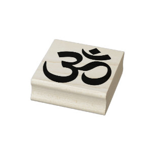 hindu spiritual om art stamp