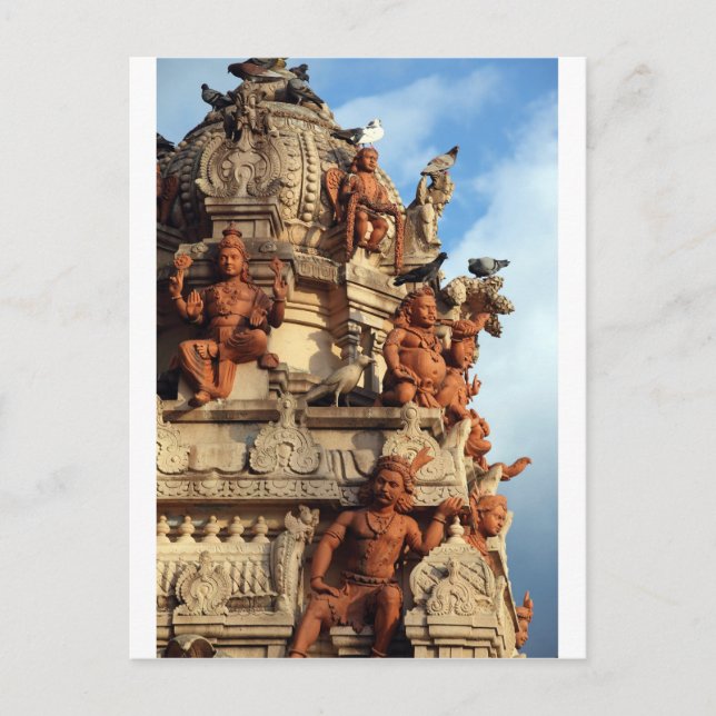 Hindu Temple gopuram Batu Caves Malaysia Postcard (Front)