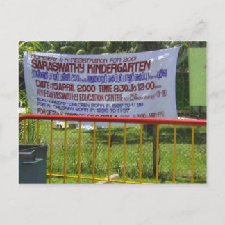 Hindu temple Kindergarten school Postcard