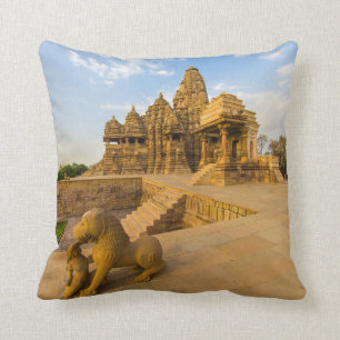 Hindu Temples at Khajuraho Cushion