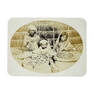 Hindu Vegetable and Fruit Sellers in Madras, 19th Magnet