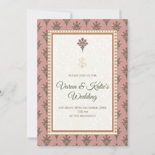 Hindu wedding invite as Indian Wedding invite