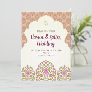 Hindu wedding invite as Indian Wedding invite