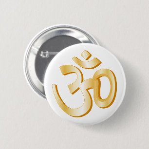 Hinduism Symbol 6 Cm Round Badge