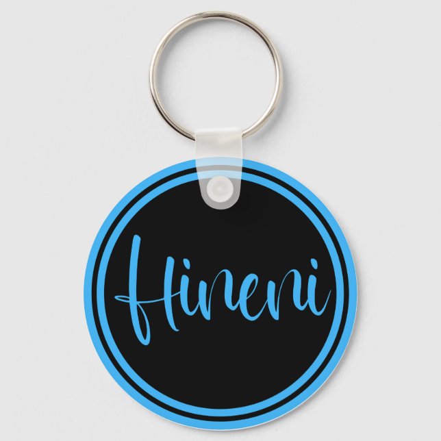 Hineni - Here I Am Key Ring (Front)