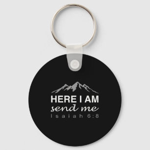 Hineni Here I Am Send Me Christians Hebrew Words  Key Ring
