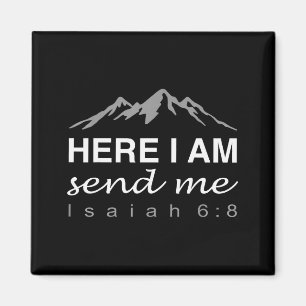 Hineni Here I Am Send Me Christians Hebrew Words _ Magnet