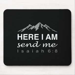 Hineni Here I Am Send Me Christians Hebrew Words _ Mouse Pad