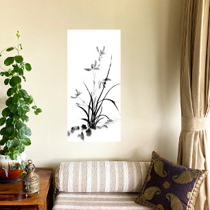 hinese Iris - bw Canvas Print