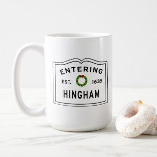 Hingham Christmas Mug - Choose a Colour!