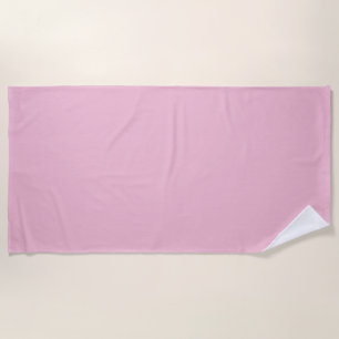 Hint of Cherry Pink Solid Colour Pastel Shade Beach Towel
