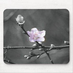 Hint of Pink Cherry Blossom Mouse Pad