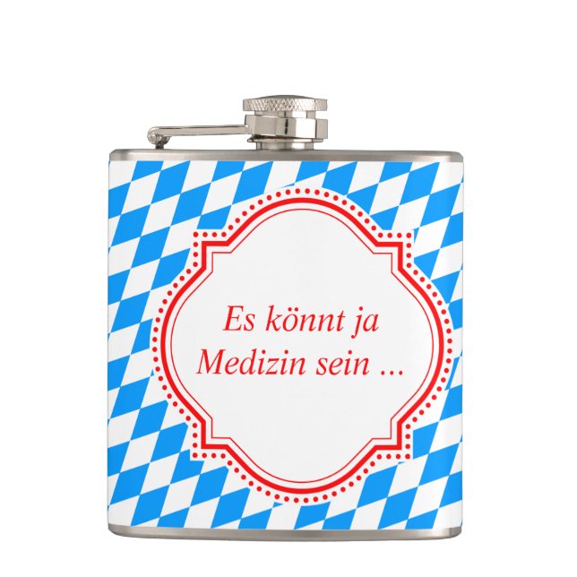 Hint to Bavaria Hip Flask (Front)