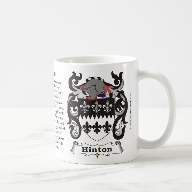 Hinton Family Coat of Arms Mug (Right)