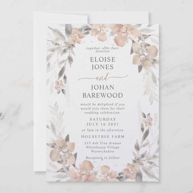 Hints of Summer Invitation (Front)