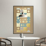 Hip Abstract Circles Industrial Fusion Art Gold Foil Prints<br><div class="desc">Beautiful contemporary tan beige, taupe brown, teal blue green, grey, and real gold foil coloured geometric circles and half circles pattern on a crisp white background. Elegant, stylish, and eclectic minimalism design for the artistic interior designer, the artsy décor decorator, the popular hip trendsetter, the vintage retro art style, or...</div>