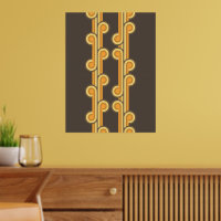 Hip Abstract Wave Curls Industrial Fusion Fine Art