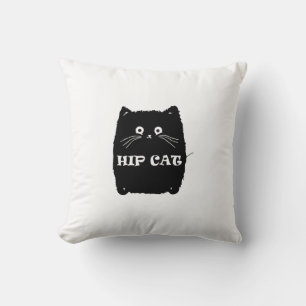 HIP BLACK CAT CATS lover design Cushion
