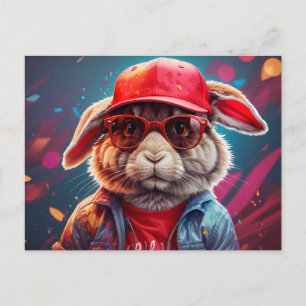 Hip Bunny    Postcard