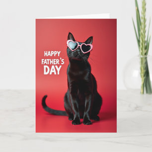 Hip Cat Fathers Day Card