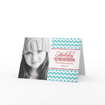 Hip Chevron Holiday Cheer Folded Christmas