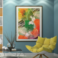 Hip Colourful Grunge Style Brushstrokes Art Patter