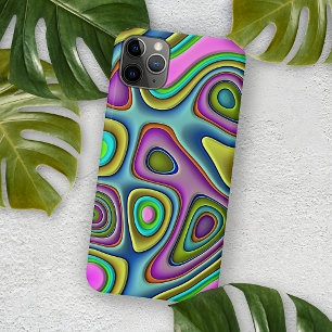 Hip Colourful Retro Chic 3D Liquid Art Pattern iPhone 11 Pro Max Case
