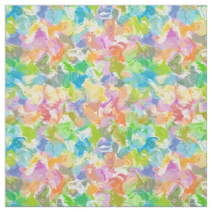 Hip Colourful Vibrant Summer Paint Splatter Patter Fabric