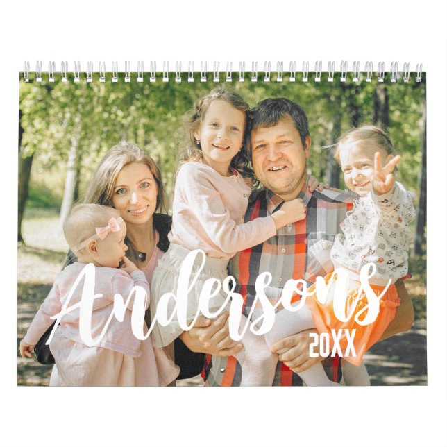 Hip Family Photo Calendars, Personalised Custom Calendar (Cover)
