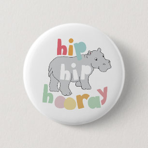 Hip Hip Hooray 6 Cm Round Badge