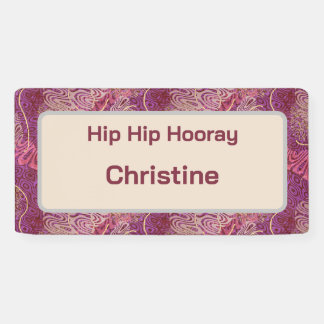 Hip Hip Hooray Adult Birthday Banner