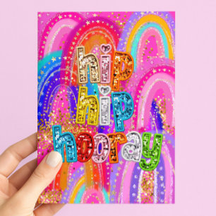 Hip Hip Hooray Birthday Card