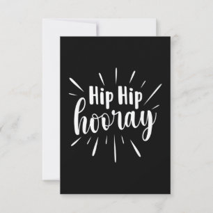 Hip Hip Hooray Get Well Card