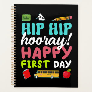 Hip Hip Hooray Happy First Day Planner