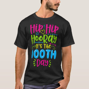 Hip Hip Hooray It's 100 Days Of School Boys Girls T-Shirt