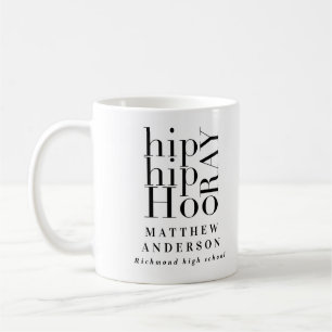 Hip hip hooray photo graduation party coffee mug