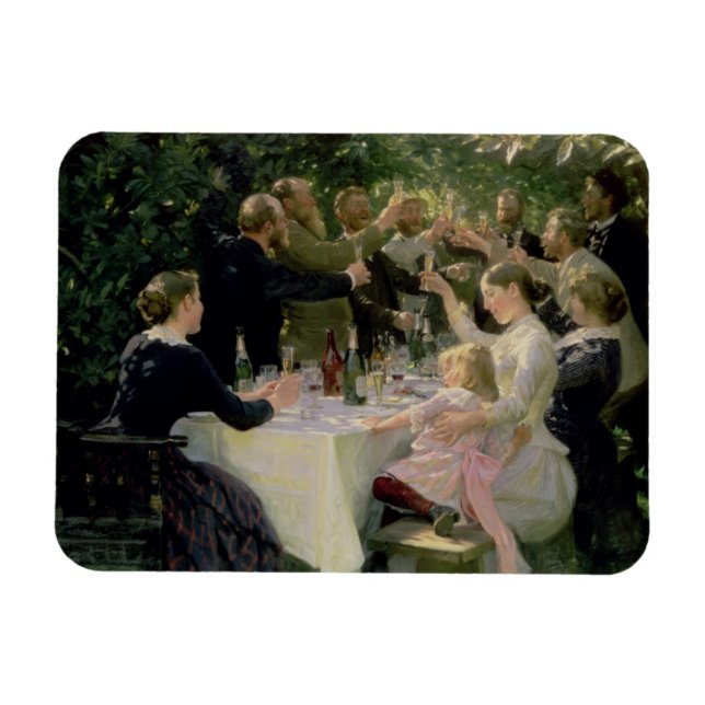 Hip Hip Hurrah! Artists' Party at Skagen, 1888 Magnet (Horizontal)