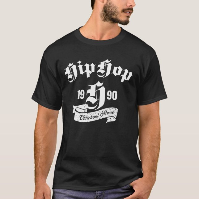 Hip Hop 1990 Gothic Tee (Front)