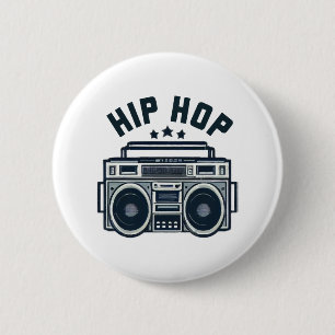 Hip hop 6 cm round badge