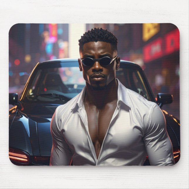 Hip Hop - American Rap Star -  Mouse Pad (Front)