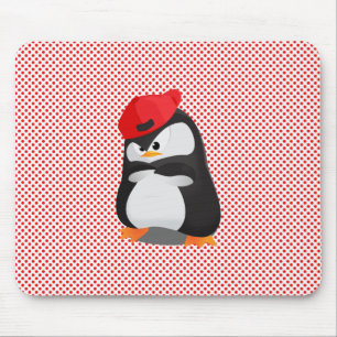 Hip Hop Angry Penguin Mouse Pad
