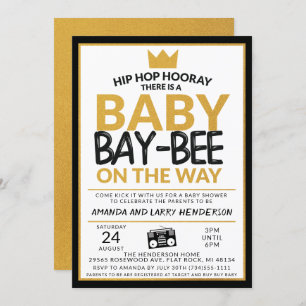 Hip Hop Baby Shower Invitation