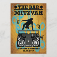 Hip Hop Bar Mitzvah Invitation