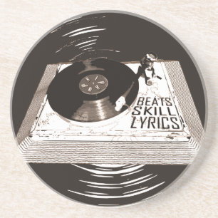 HIP HOP BEATS SKILL LYRICS ON TURNTABLE COASTER