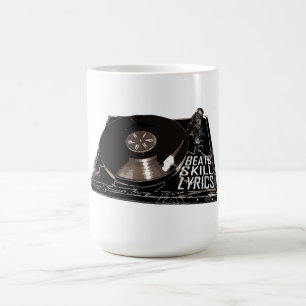 HIP HOP BEATS SKILL LYRICS RECORD PLAYER COFFEE MUG
