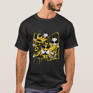 Hip Hop Bee Team Funny Music Insect Retro Vibes Me T-Shirt