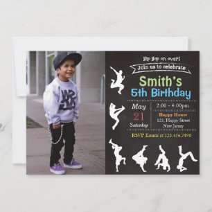 Hip Hop Birthday Invitation
