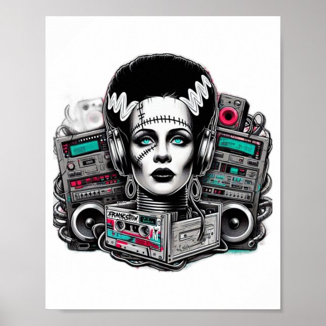 Hip Hop Bride Of Frankenstein  Poster (Front)