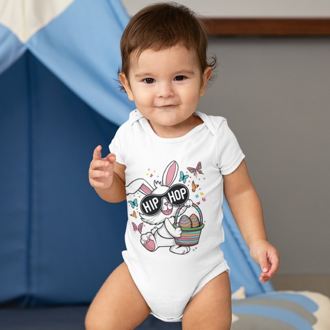 Hip Hop Bunny Baby Baby Bodysuit (Creator Uploaded)