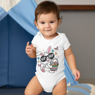 Hip Hop Bunny Baby Bodysuit